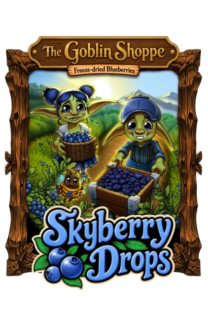 Skyberry drops — Freeze-dried blueberries