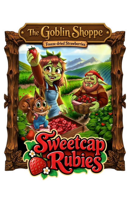 Sweetcap rubies — Freeze-dried strawberries